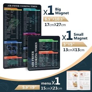 Air fryer magnetic cheap sheet and recipes set